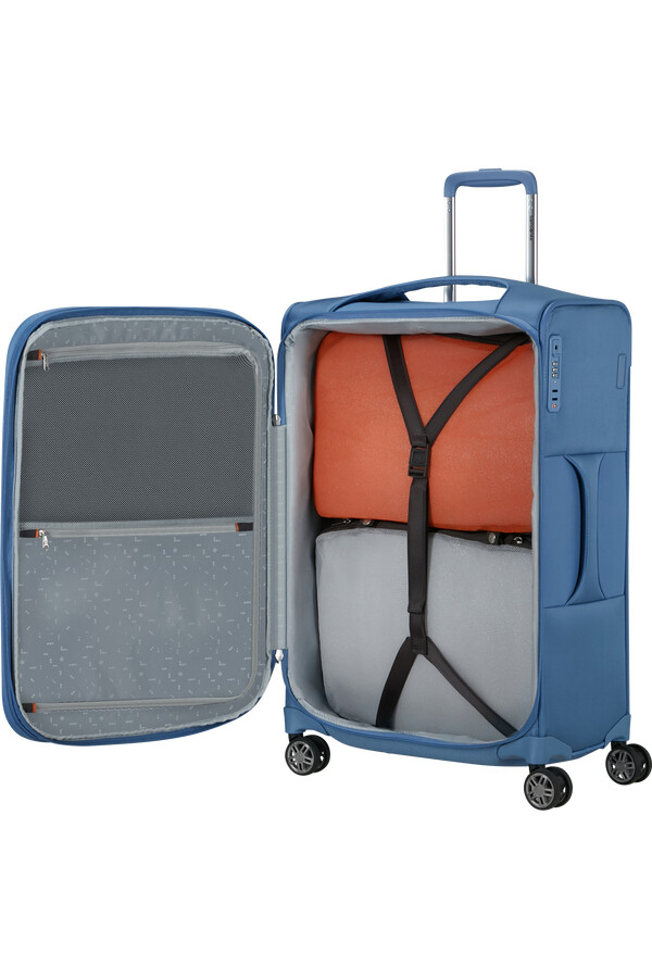 carrinho de bebê re-lite spinner expansível 4 rodas 67cm azul capri