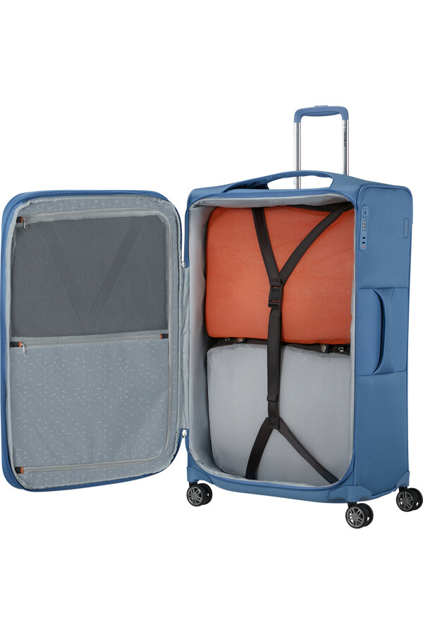 carrinho de bebê re-lite spinner expansível 4 rodas 78cm azul capri