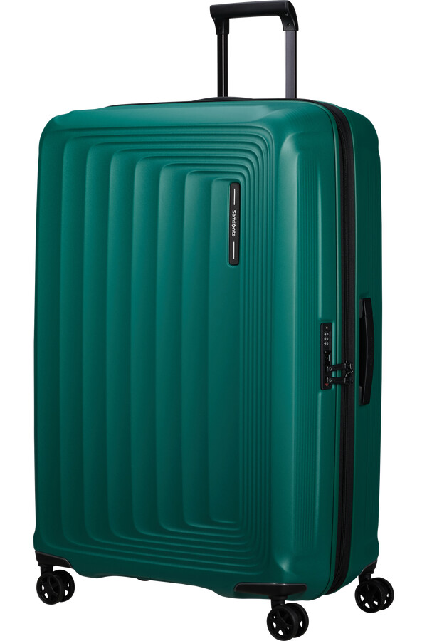 nuon spinner expansível 4 rodas 81cm verde pinheiro