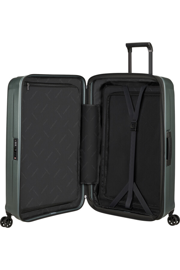 nuon spinner expansível 4 rodas 81cm matt sage khaki