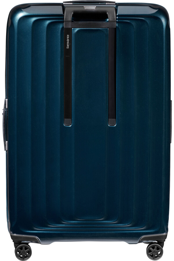carrinho nuon spinner expansível 4 rodas 81cm azul metálico escuro