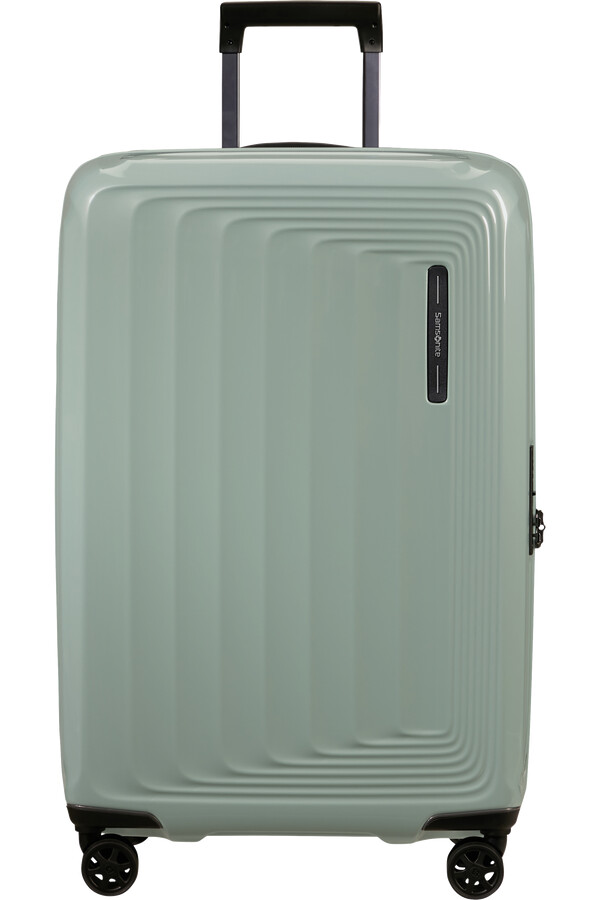 carrinho nuon spinner expansível 4 rodas 69cm verde mineral metálico