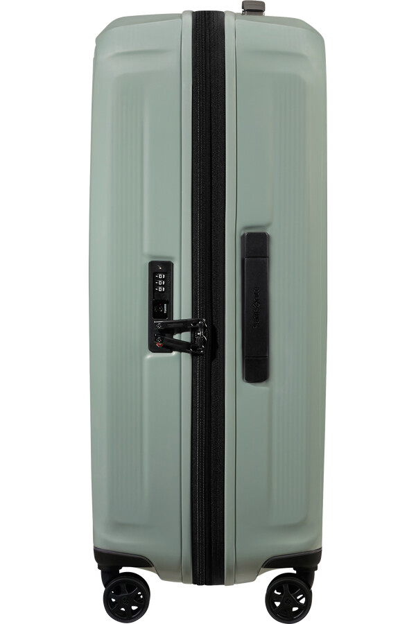 carrinho nuon spinner expansível 4 rodas 69cm verde mineral metálico