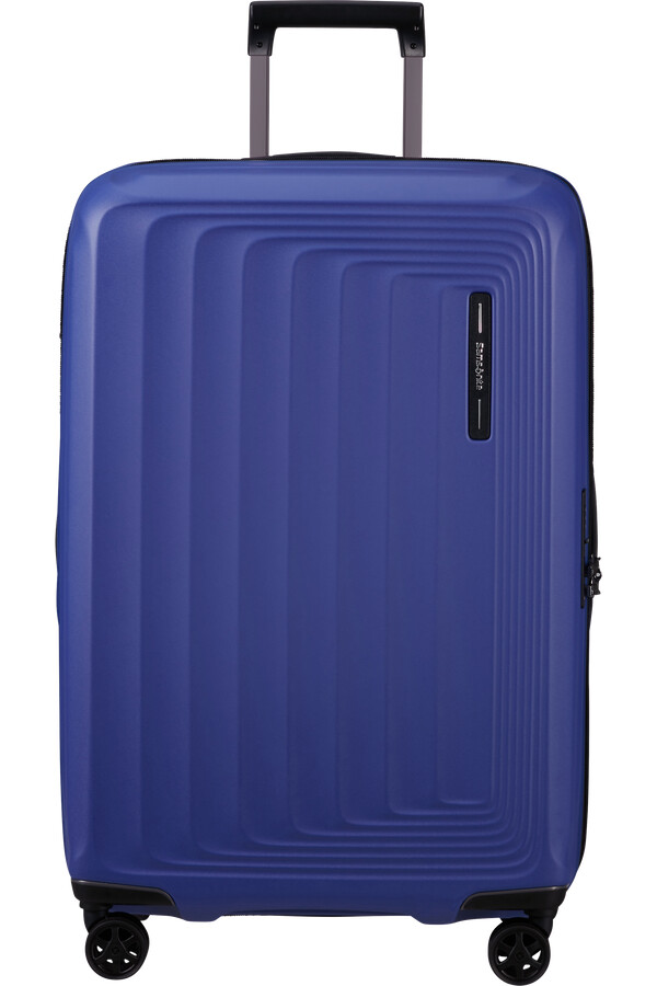 mala nuon spinner expansível 4 rodas 69cm azul náutico fosco
