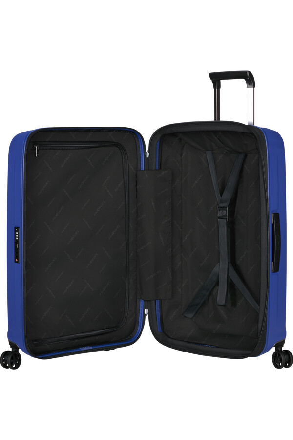 mala nuon spinner expansível 4 rodas 69cm azul náutico fosco