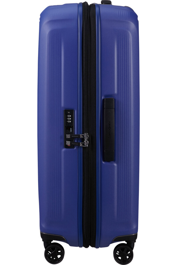 mala nuon spinner expansível 4 rodas 69cm azul náutico fosco