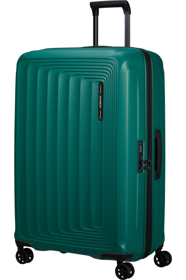 nuon spinner expansível 4 rodas 75cm verde pinheiro