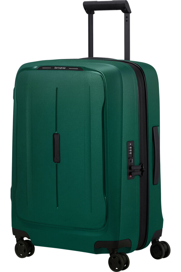 mala expansível essens spinner 4 rodas 55cm verde alpino
