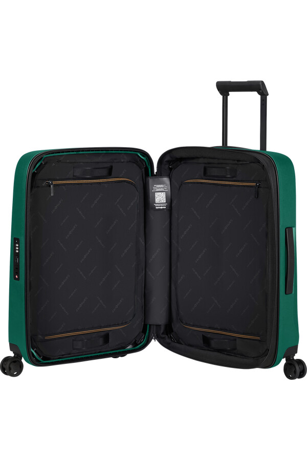 mala expansível essens spinner 4 rodas 55cm verde alpino