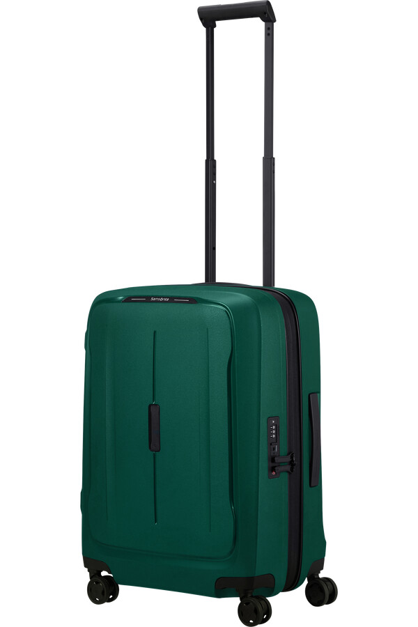 mala expansível essens spinner 4 rodas 55cm verde alpino