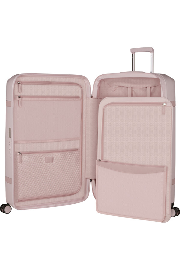 image spinner expansível 4 rodas 81cm rosa