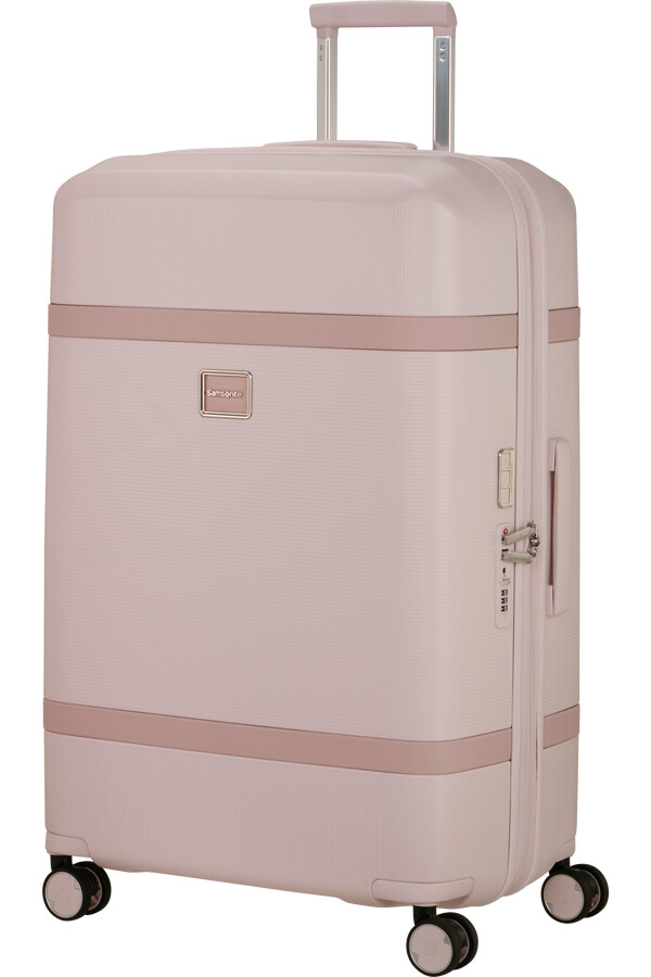 image spinner expansível 4 rodas 75cm rosa