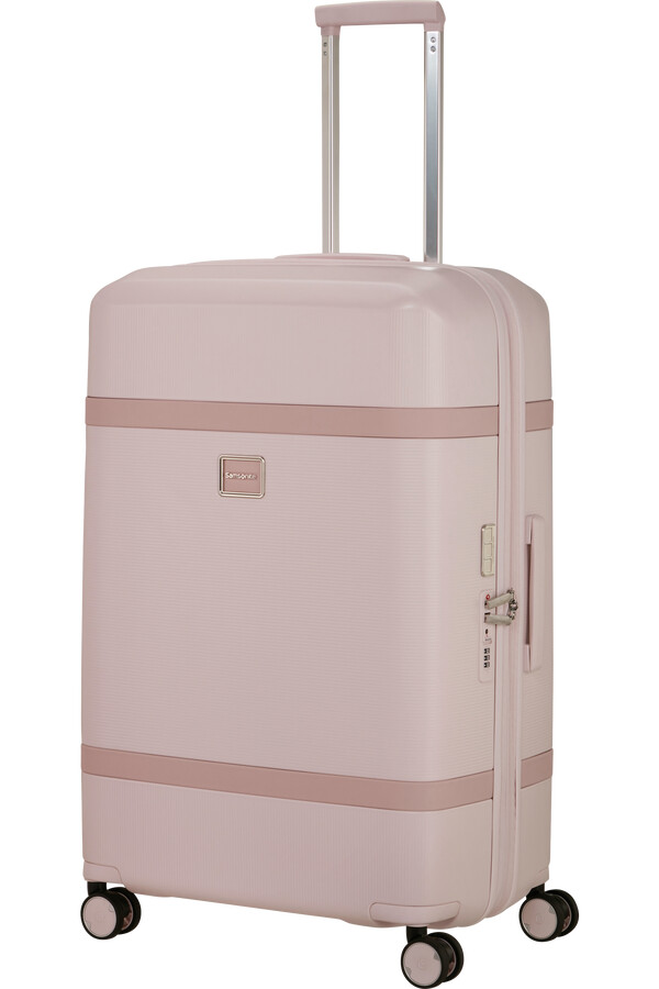 image spinner expansível 4 rodas 75cm rosa