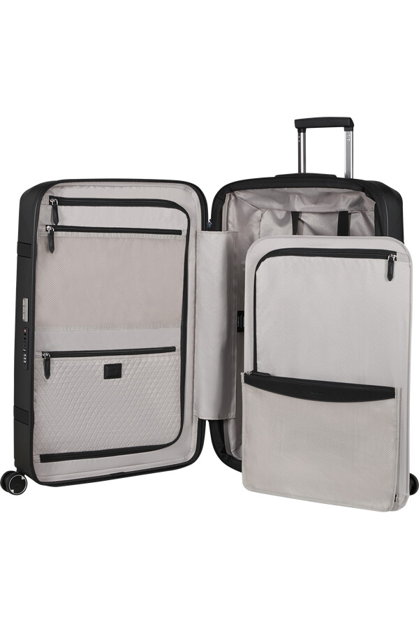 mala giratória image spinner expansível 4 rodas 75cm preta