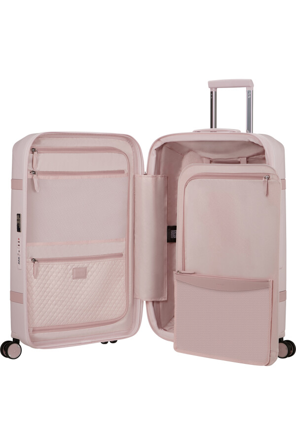 image spinner expansível 4 rodas 69cm rosa
