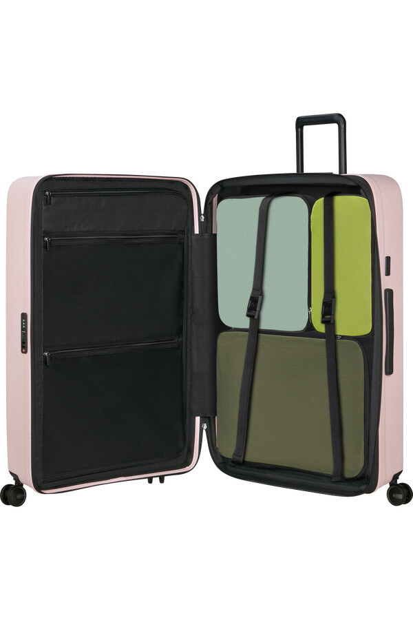 carrinho de bebê restackd spinner expansível 4 rodas 81cm rosa