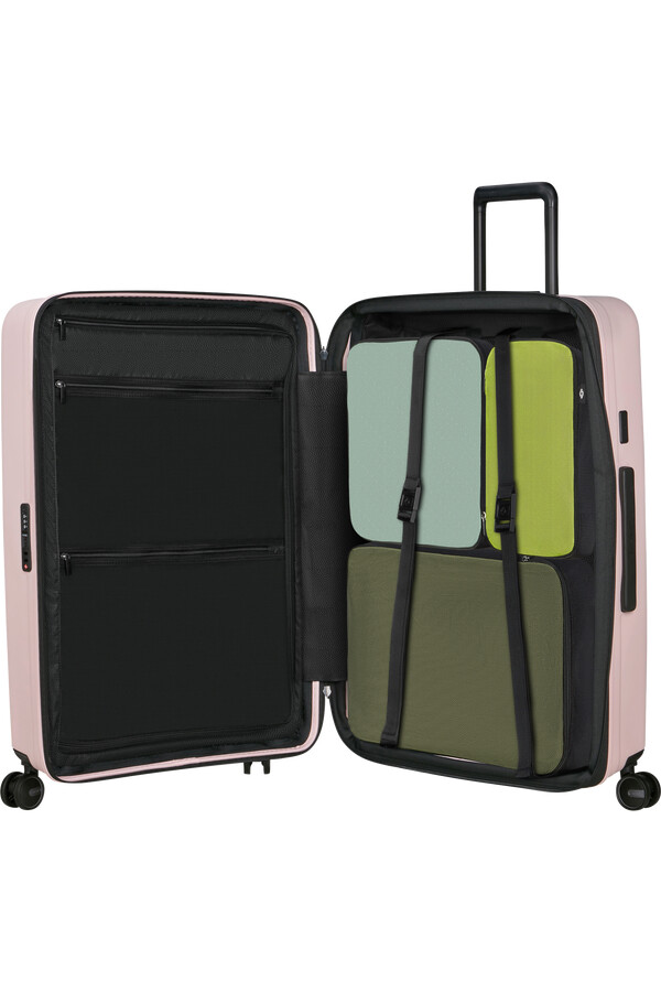 carrinho de bebê restackd spinner expansível 4 rodas 75cm rosa