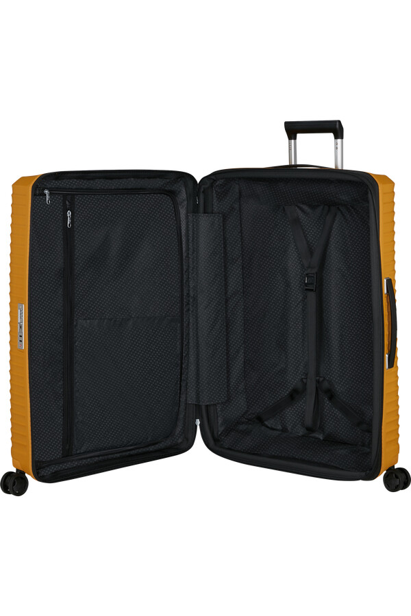 carrinho upscape spinner expansível 4 rodas 81cm amarelo