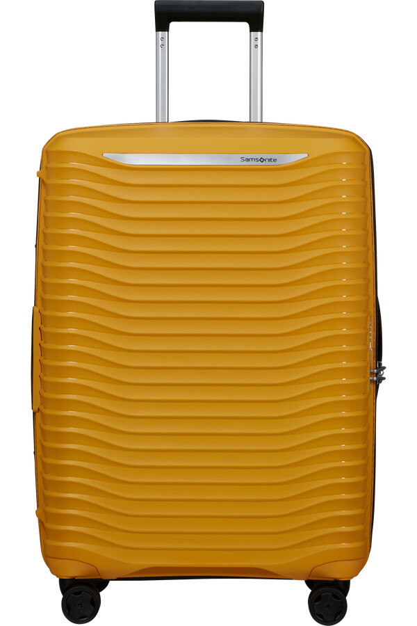 carrinho upscape spinner expansível 4 rodas 68cm amarelo
