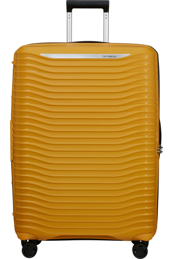 carrinho upscape spinner expansível 4 rodas 75cm amarelo