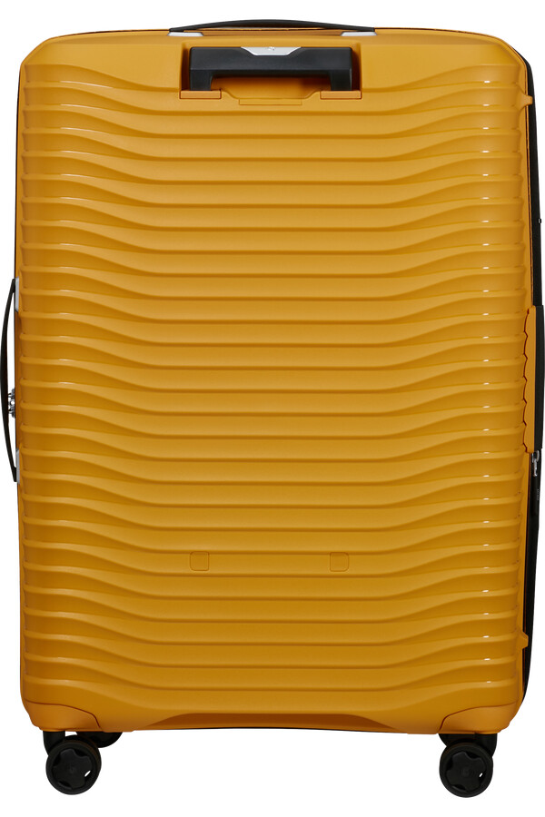 carrinho upscape spinner expansível 4 rodas 75cm amarelo