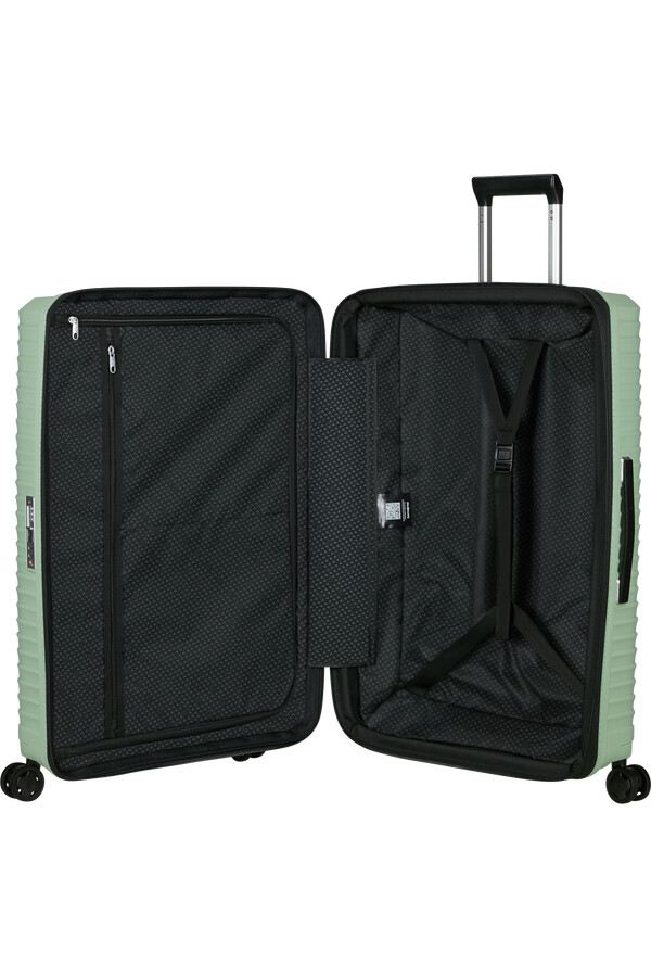 upscape spinner expansível 4 rodas 75cm verde sálvia