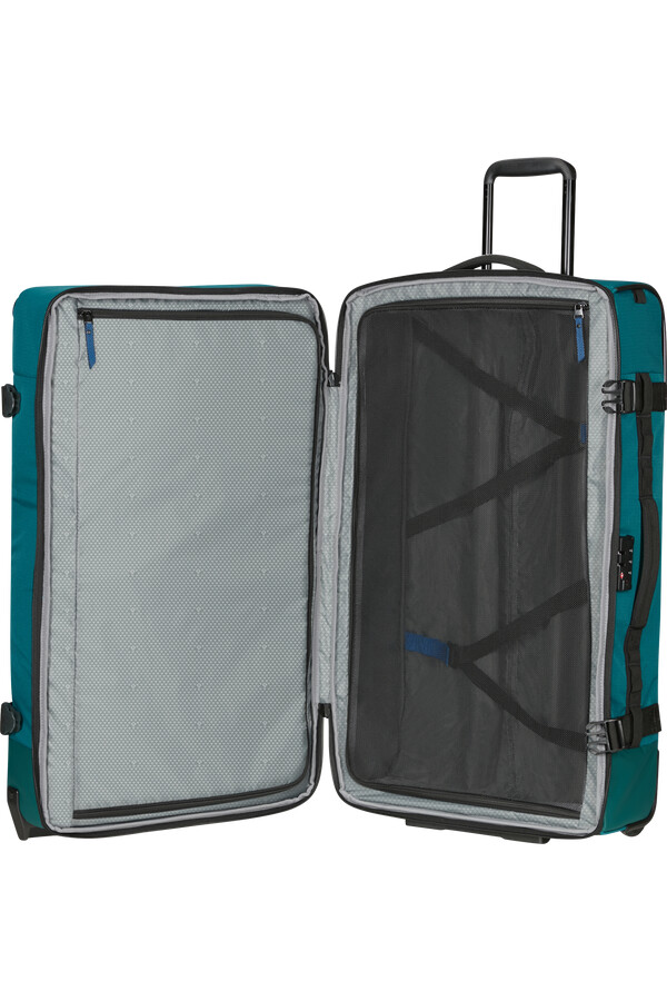 mala de viagem roadseeker com rodas 79 cm cor verde-azulado escuro.