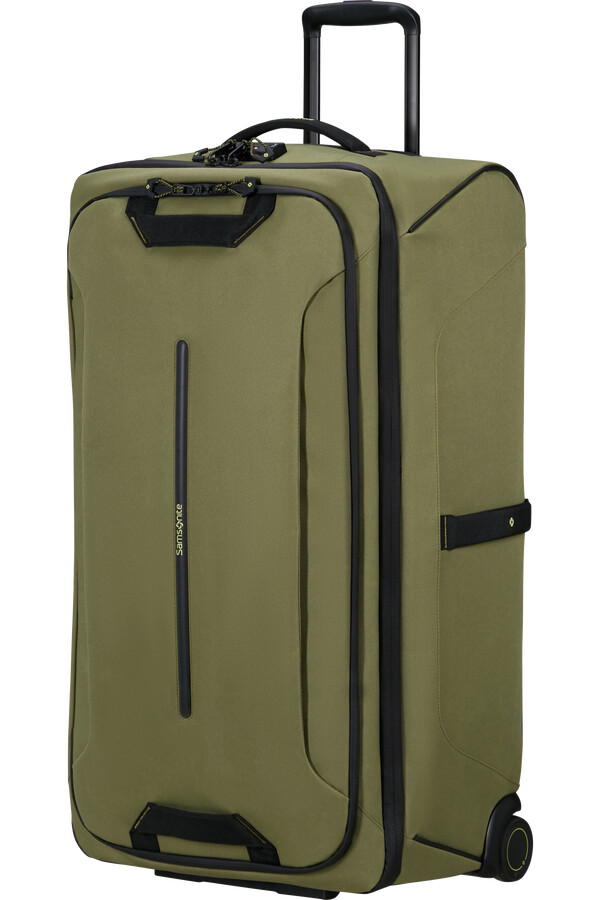 bolsa de viagem ecodiver com rodas 79 cm cor wasabi encerado.