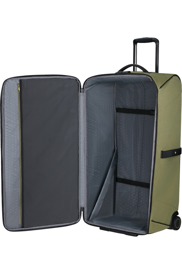 bolsa de viagem ecodiver com rodas 79 cm cor wasabi encerado.