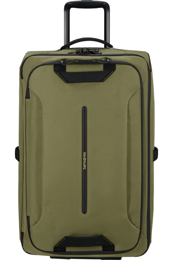 bolsa de viagem ecodiver com rodas 67 cm cor wasabi encerado.