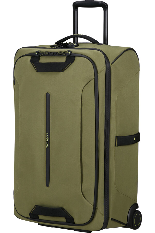bolsa de viagem ecodiver com rodas 67 cm cor wasabi encerado.