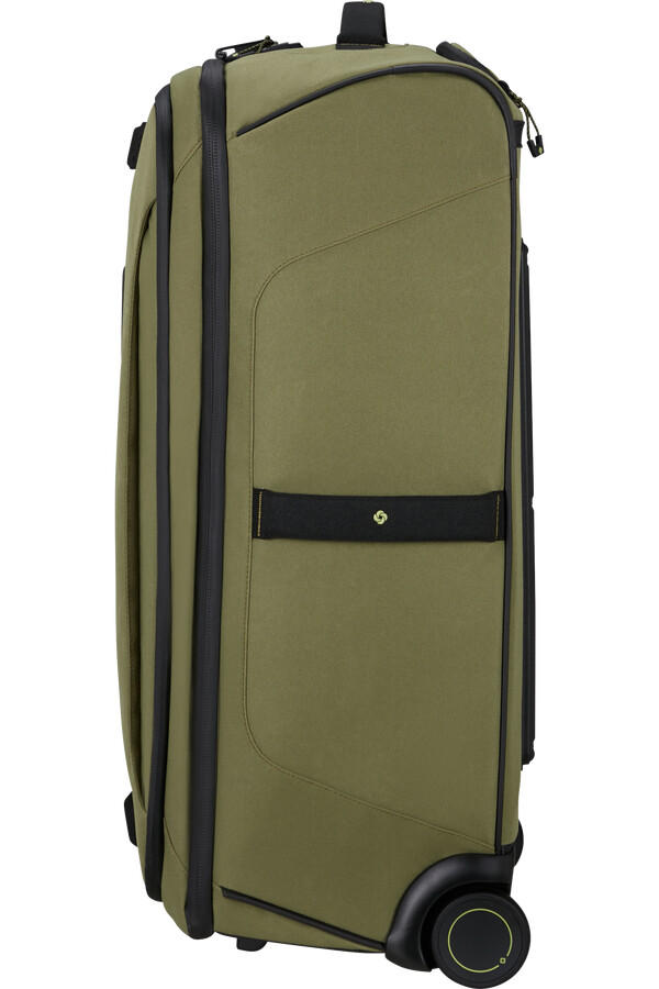 bolsa de viagem ecodiver com rodas 67 cm cor wasabi encerado.