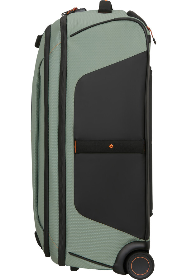 mochila ecodiver com rodas 67 cm cor verde-sálvia claro.