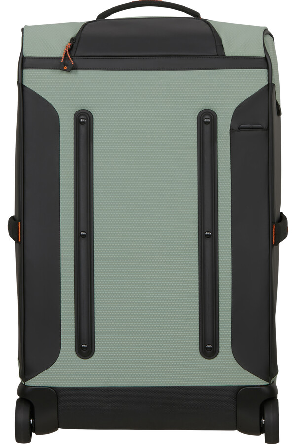 mochila ecodiver com rodas 67 cm cor verde-sálvia claro.