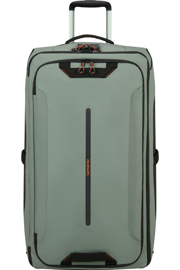 mala de viagem ecodiver com rodas 79 cm cor verde-sálvia clara.
