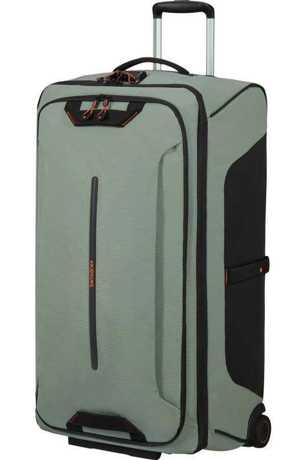 mala de viagem ecodiver com rodas 79 cm cor verde-sálvia clara.