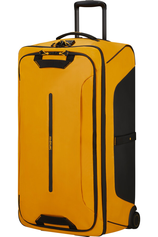 mala de viagem ecodiver com rodas 79 cm amarela