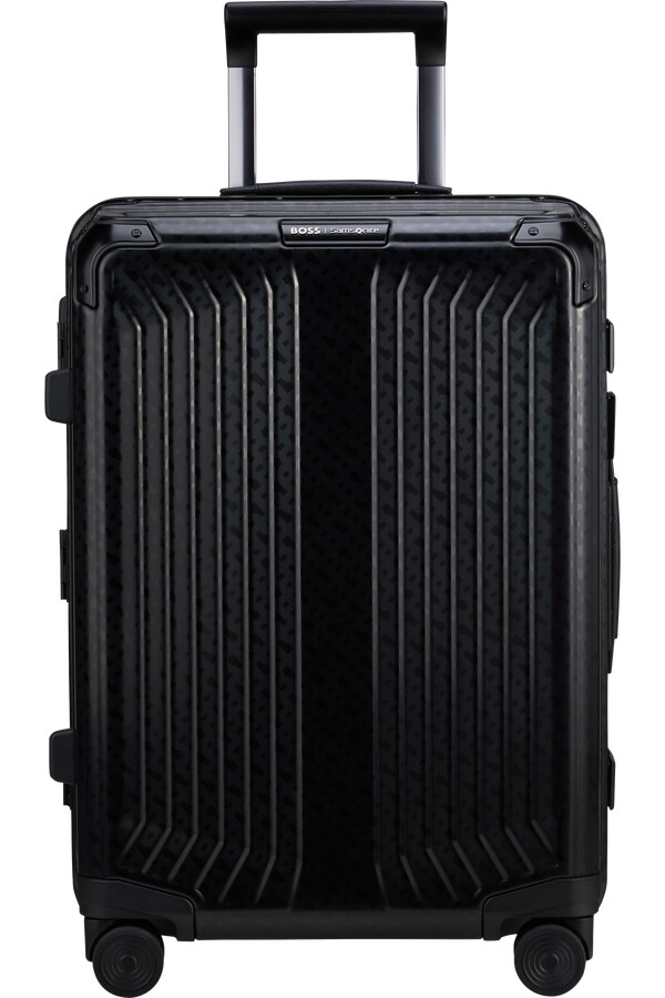 boss mala samsonite spinner 4 rodas 55cm grafite monograma