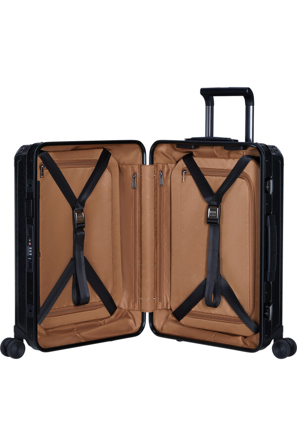 boss mala samsonite spinner 4 rodas 55cm grafite monograma