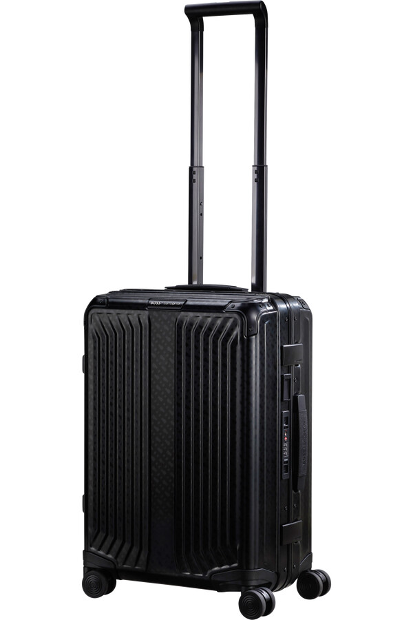 boss mala samsonite spinner 4 rodas 55cm grafite monograma
