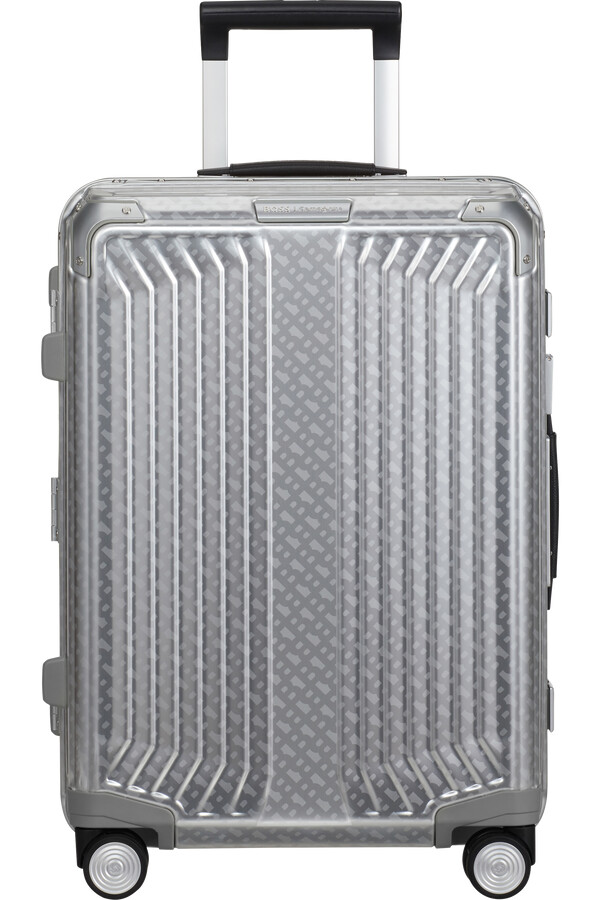 boss mala de viagem samsonite spinning 4 rodas 55cm alumínio monograma