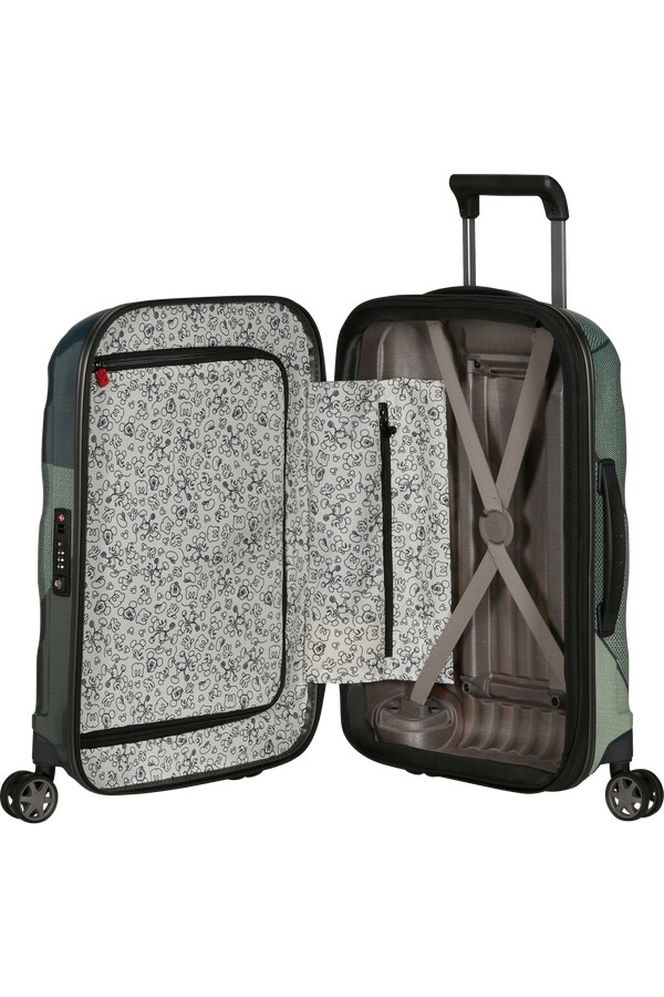 rodízio c-lite disney spinner expansível 4 rodas 55cm mickey muse