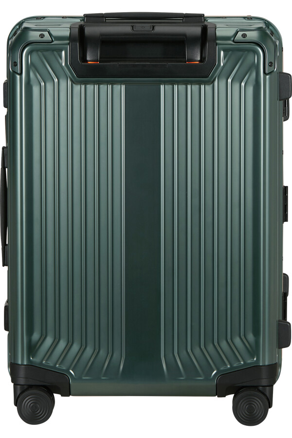 mala lite-box alu spinner 4 rodas 55cm verde sálvialaranja