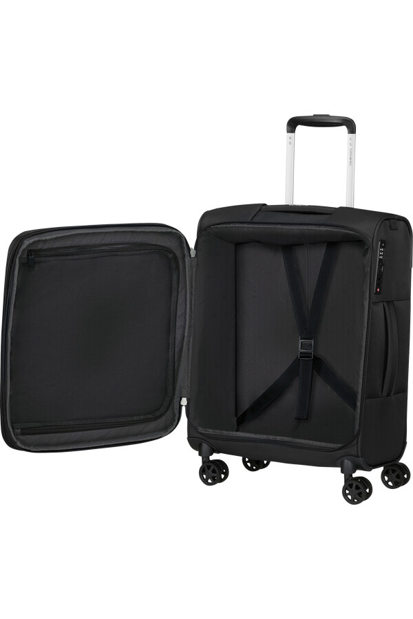 carrinho giratório expansível gotwist 4 rodas 55cm preto