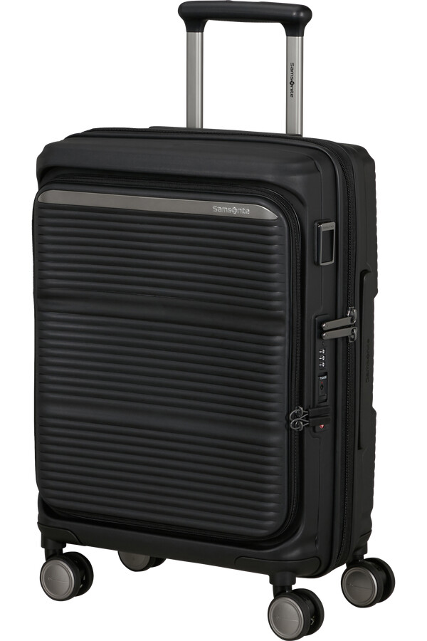 carrinho paralux spinner expansível 4 rodas 55cm preto