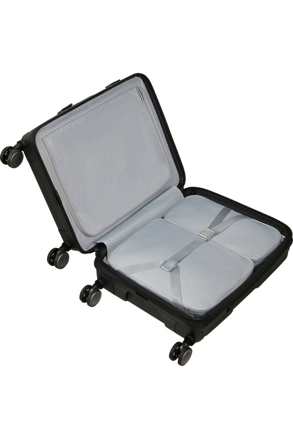 carrinho paralux spinner expansível 4 rodas 55cm preto