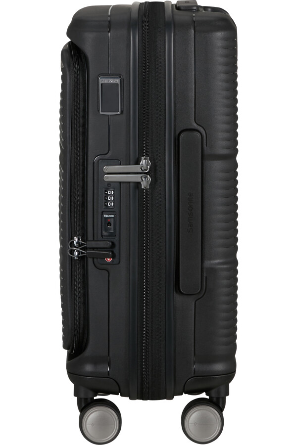 carrinho paralux spinner expansível 4 rodas 55cm preto