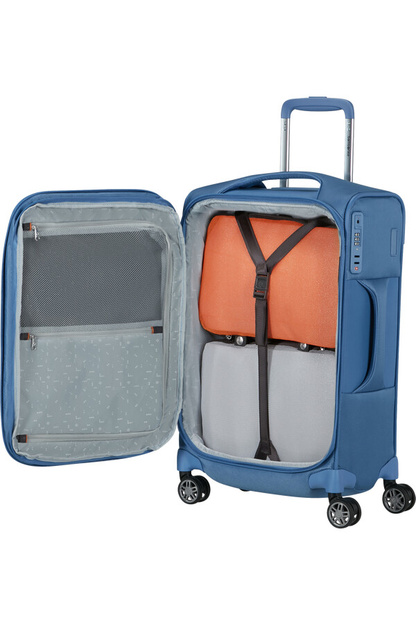 carrinho de bebê re-lite spinner expansível 4 rodas 55cm azul capri
