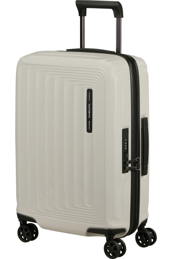 nuon spinner expansível 4 rodas 55cm quartzo fosco