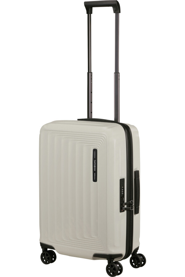 nuon spinner expansível 4 rodas 55cm quartzo fosco